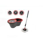 Market - Curatenie si intretinere casa - Produse menaj - Mopuri - Set complet mop rotativ 360° cu galeata si storcator – microfibra super-absorbanta, depozitare usoara - Infinity.ro