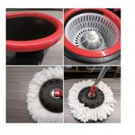 Market - Curatenie si intretinere casa - Produse menaj - Mopuri - Set complet mop rotativ 360° cu galeata si storcator – microfibra super-absorbanta, depozitare usoara - Infinity.ro