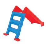Jucarii, Copii si Bebe - Jucarii si jocuri - Jucarii de exterior - Tobogane copii - Tobogan din plastic pliabil pentru copii, cu trepte stabile si conectare la apa, rosu cu albastru, 126x59x71 cm - Infinity.ro