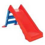 Jucarii, Copii si Bebe - Jucarii si jocuri - Jucarii de exterior - Tobogane copii - Tobogan din plastic pliabil pentru copii, cu trepte stabile si conectare la apa, rosu cu albastru, 126x59x71 cm - Infinity.ro