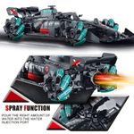 Jucarii, Copii si Bebe - Jucarii si jocuri - Vehicule si jucarii cu telecomanda - Masinute - Masinuta de viteza cu telecomanda, efect de fum, lumini, viteza 25km/h, 360° rotire, negru-verde - Infinity.ro