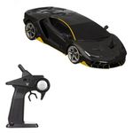 Jucarii, Copii si Bebe - Jucarii si jocuri - Vehicule si jucarii cu telecomanda - Masinute - Masina Lamborghini Centenario, cu telecomanda si Joystick, functii complete, 53x23.5x20cm, negru - Infinity.ro