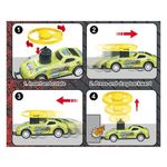 Jucarii, Copii si Bebe - Jucarii si jocuri - Vehicule si jucarii cu telecomanda - Masinute - Set masini metalice cu fanta si sistem de lansare discuri, cu 6 masini si 18 discuri, 35x35x5cm, multicolor - Infinity.ro