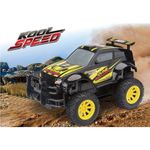 Jucarii, Copii si Bebe - Jucarii si jocuri - Vehicule si jucarii cu telecomanda - Masinute - Masina Off Road, cu telecomanda, bara de protectie si de aer, functii complete, 31x17x18cm, negru-galben - Infinity.ro