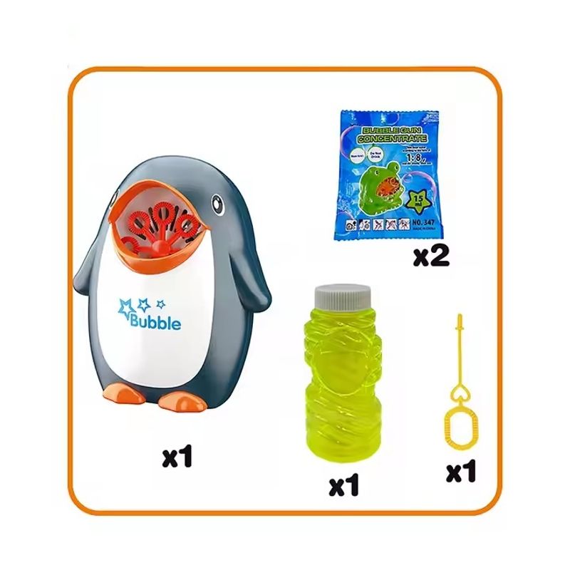 Jucarii, Copii si Bebe - Jucarii si jocuri - Jucarii & jocuri educative - Jucarii interactive - Jucarie pentru baloane de sapun, electric, in forma de pinguin, pentru copii 3 ani+, plastic, multicolor - Infinity.ro