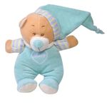 Jucarii, Copii si Bebe - Jucarii si jocuri - Jucarii bebelusi - Jucarii zornaitoare - Jucarie pentru copii sub forma de ursulet, Cu zornaitoare, Plus, 17cm, Ciel - Infinity.ro