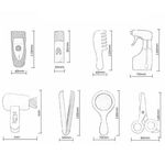 Jucarii, Copii si Bebe - Jucarii si jocuri - Jucarii & jocuri educative - Jucarii interactive - Set de joaca, frizer, din lemn, pentru copii 3 ani+, cu 16 accesorii, 21.5x17.10 cm, maro-albastru - Infinity.ro