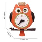 Jucarii, Copii si Bebe - Jucarii si jocuri - Jucarii bebelusi - Jucarii de baie - Jucarie de Baie Bufnita cu Ceas, pentru copii 2 ani+, cu ventuze, plastic, 18.5x25x7 cm, portocaliu/albastru, Portocaliu - Infinity.ro