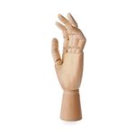 Casa si Gradina - Decoratiuni - DIY - Manechine plastic - Manechin Mana din Lemn cu Articulatii, lemn, 25 cm, nude - Infinity.ro