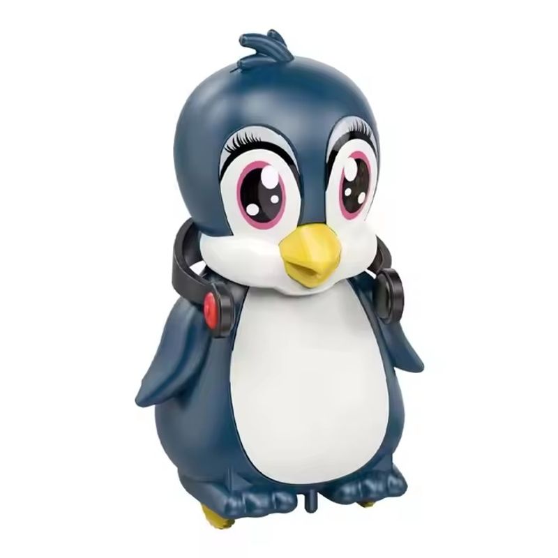 Jucarii, Copii si Bebe - Jucarii si jocuri - Jucarii & jocuri educative - Jucarii interactive - Set cu 4 Pinguini Magnetici care merg si canta, pentru copii de 3 ani+, Multicolor - Infinity.ro