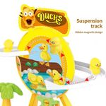 Jucarii, Copii si Bebe - Jucarii si jocuri - Jucarii & jocuri educative - Jucarii interactive - Set de constructie, circuit cu rate, copii 3 ani+, plastic, 20x18.5x10 cm, galben - Infinity.ro