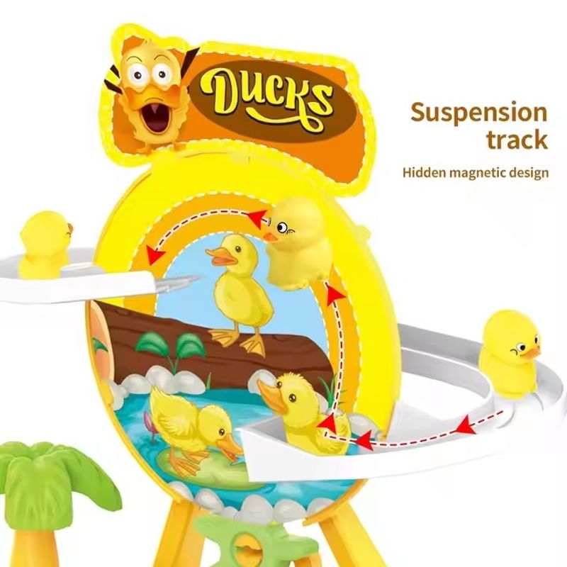 Jucarii, Copii si Bebe - Jucarii si jocuri - Jucarii & jocuri educative - Jucarii interactive - Set de constructie, circuit cu rate, copii 3 ani+, plastic, 20x18.5x10 cm, galben - Infinity.ro