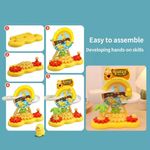 Jucarii, Copii si Bebe - Jucarii si jocuri - Jucarii & jocuri educative - Jucarii interactive - Set de constructie, circuit cu rate, copii 3 ani+, plastic, 20x18.5x10 cm, galben - Infinity.ro