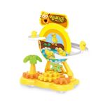 Jucarii, Copii si Bebe - Jucarii si jocuri - Jucarii & jocuri educative - Jucarii interactive - Set de constructie, circuit cu rate, copii 3 ani+, plastic, 20x18.5x10 cm, galben - Infinity.ro