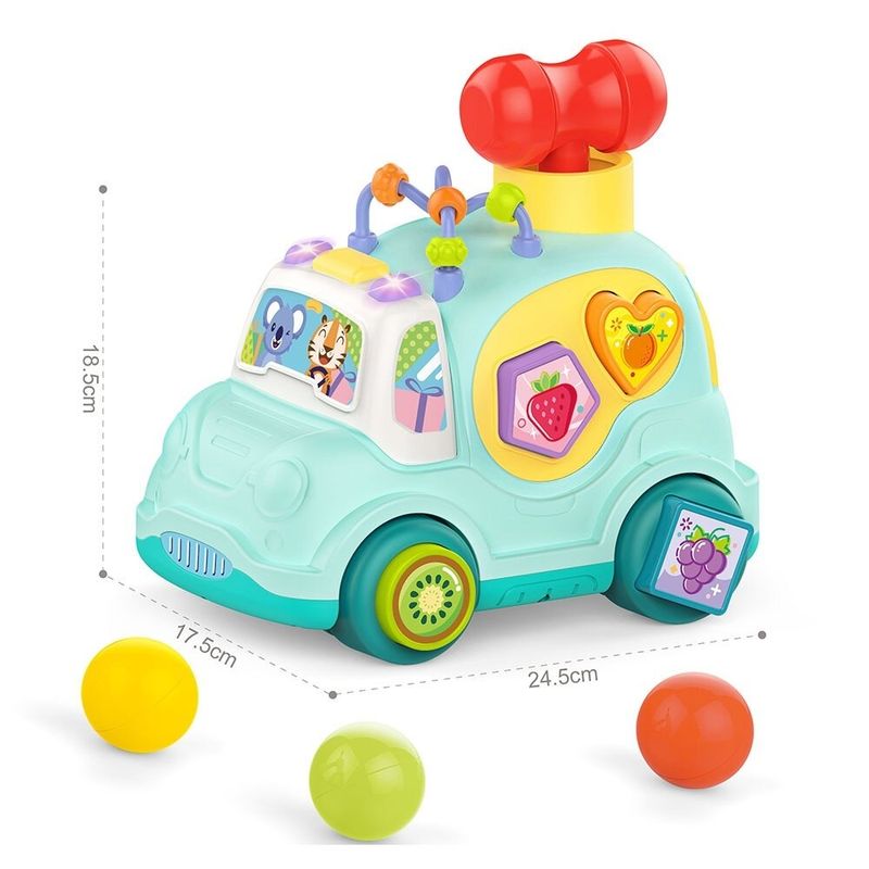 Jucarii, Copii si Bebe - Jucarii si jocuri - Jucarii & jocuri educative - Jucarii interactive - Jucarie interactiva de sortare - Camionul cu sunete, pentru Copii de la 18 luni+, Verde-Multicolor - Infinity.ro