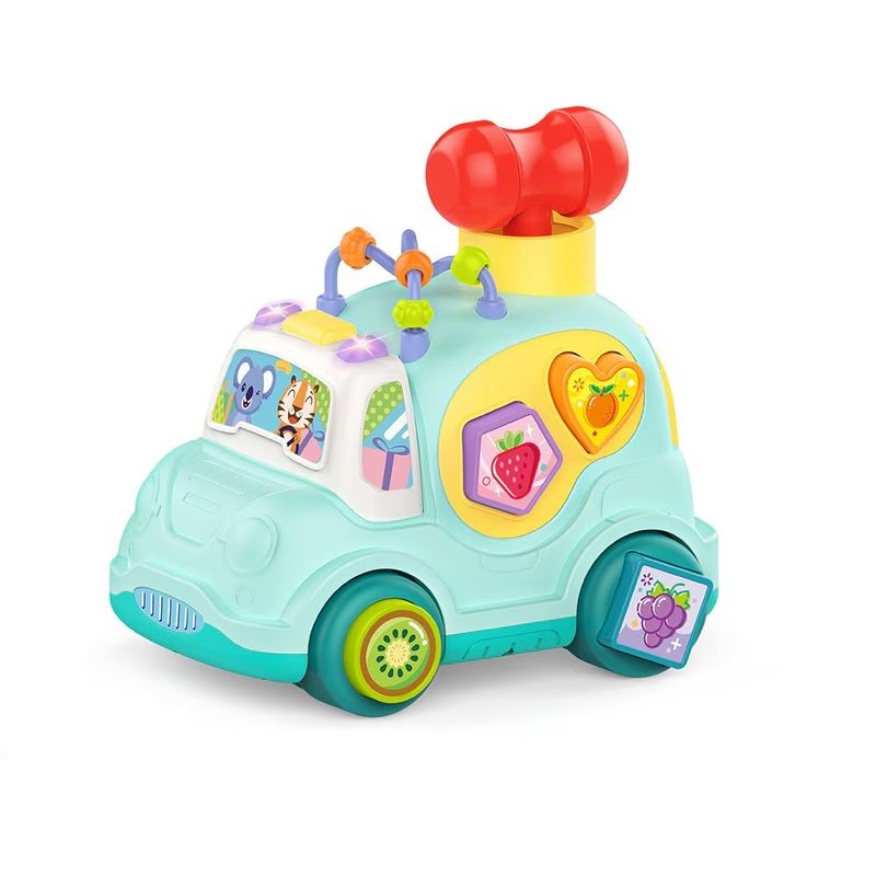 Jucarii, Copii si Bebe - Jucarii si jocuri - Jucarii & jocuri educative - Jucarii interactive - Jucarie interactiva de sortare - Camionul cu sunete, pentru Copii de la 18 luni+, Verde-Multicolor - Infinity.ro
