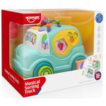 Jucarii, Copii si Bebe - Jucarii si jocuri - Jucarii & jocuri educative - Jucarii interactive - Jucarie interactiva de sortare - Camionul cu sunete, pentru Copii de la 18 luni+, Verde-Multicolor - Infinity.ro