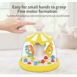 Jucarii, Copii si Bebe - Jucarii si jocuri - Jucarii bebelusi - Jucarii interactive bebelusi - Jucarie Interactiva pentru Bebelusi, Carusel Rotativ cu Animale, 6 luni+, Plastic, Galben - Infinity.ro