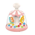 Jucarii, Copii si Bebe - Jucarii si jocuri - Jucarii bebelusi - Jucarii interactive bebelusi - Jucarie Interactiva pentru Bebelusi, Carusel Rotativ cu Animale, 6 luni+, Plastic, Roz - Infinity.ro