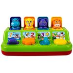 Jucarii, Copii si Bebe - Jucarii si jocuri - Jucarii bebelusi - Jucarii interactive bebelusi - Jucarie tip pop up cu animale pentru bebelusi 1+ ani, sunete si lumina, Plastic, 27x18x13cm, Multicolor - Infinity.ro