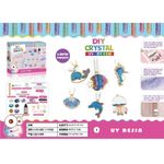 Jucarii, Copii si Bebe - Jucarii si jocuri - Jucarii de rol - Frumusete, bijuterii si accesorii fetite - Set DYI cu 6 pandative metalice, cu rasina UV, culori, sclipici, lant auriu, tematica Ocean, pentru copii 8 ani+ - Infinity.ro