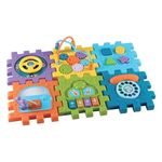 Jucarii, Copii si Bebe - Jucarii si jocuri - Jucarii & jocuri educative - Jocuri si jucarii educative - Jucarie educativa pentru copii 18+ luni, Cub cu laturi tip puzzle, Plastic, 20.5x18.5x27.5cm, Multicolor - Infinity.ro