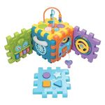 Jucarii, Copii si Bebe - Jucarii si jocuri - Jucarii & jocuri educative - Jocuri si jucarii educative - Jucarie educativa pentru copii 18+ luni, Cub cu laturi tip puzzle, Plastic, 20.5x18.5x27.5cm, Multicolor - Infinity.ro