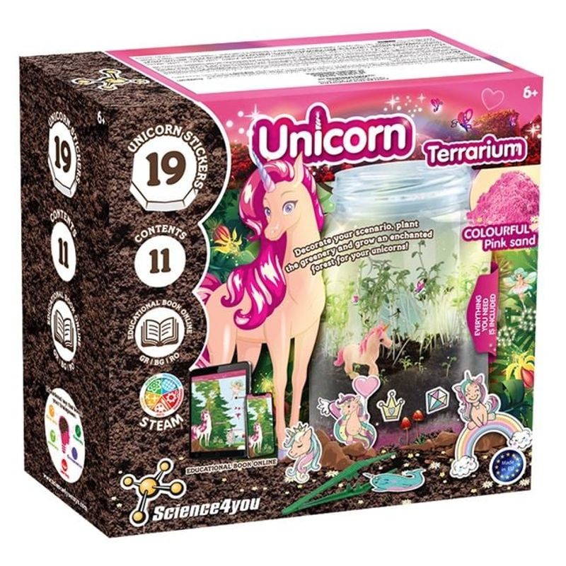 Jucarii, Copii si Bebe - Jucarii si jocuri - Jucarii & jocuri educative - Jocuri si jucarii educative - Joc Educativ de Constructie Terariu Unicorn - Infinity.ro