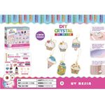 Jucarii, Copii si Bebe - Jucarii si jocuri - Jucarii de rol - Frumusete, bijuterii si accesorii fetite - Set DYI cu 6 pandative metalice, cu rasina UV, culori, sclipici, lant auriu, tematica Desert, pentru copii 8 ani+ - Infinity.ro