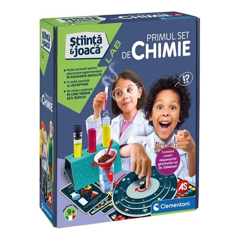 Jucarii, Copii si Bebe - Jucarii si jocuri - Jucarii & jocuri educative - Jocuri si jucarii educative - Set de Stiinta si Joaca ”Primul Set de Chimie” , 60 de experimente usoare - Infinity.ro