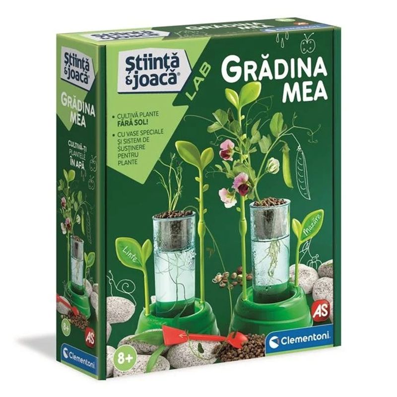 Jucarii, Copii si Bebe - Jucarii si jocuri - Jucarii & jocuri educative - Jocuri si jucarii educative - Set de Stiinta si Joaca, Gradina Mea, Cultiva Plante Fara Sol - Infinity.ro