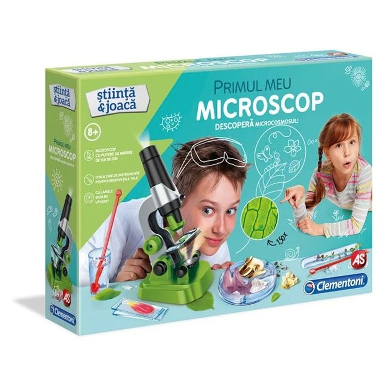 Jucarii, Copii si Bebe - Jucarii si jocuri - Jucarii & jocuri educative - Jocuri si jucarii educative - Set de Stiinta si Joaca, Primul Meu Microscop - Infinity.ro