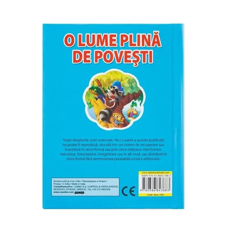 Carti si Birotica - Carti - Carti pentru copii - Basme si povesti - Povesti Clasice „O Lume Plina de Povesti” 12x16 cm - 180F - Infinity.ro