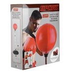 Sport si Outdoor - Sporturi de contact - Saci de box si accesorii - Set Minge de Box & Manusi pentru Adulti, Rosu cu negru, Reglabil 121-146 cm, Baza Stabila - Infinity.ro