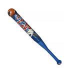 Sport si Outdoor - Sporturi de echipa - Alte sporturi de echipa - Baseball - Set bata de baseball din plastic si minge din spuma, pentru copii 2 ani+, 55cm, alb/albastru/verde-multicolor - Infinity.ro
