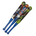 Sport si Outdoor - Sporturi de echipa - Alte sporturi de echipa - Baseball - Set bata de baseball din plastic si minge din spuma, pentru copii 2 ani+, 55cm, alb/albastru/verde-multicolor - Infinity.ro