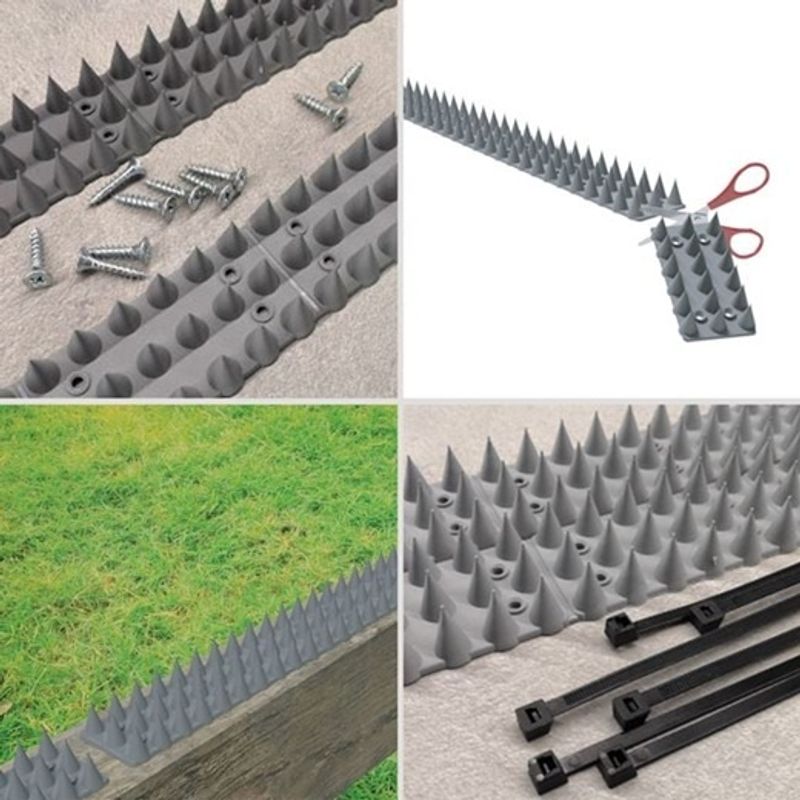 Market - Curatenie si intretinere casa - Produse menaj - Insecticide si capcane - Tepi Anti Pasari Gri, dimensiune 45x5cm, - 3buc, Gri - Infinity.ro