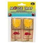 Market - Curatenie si intretinere casa - Produse menaj - Insecticide si capcane - Capcana pentru Soareci, dimensiune 10x4.5cm - 2buc, lemn - Infinity.ro