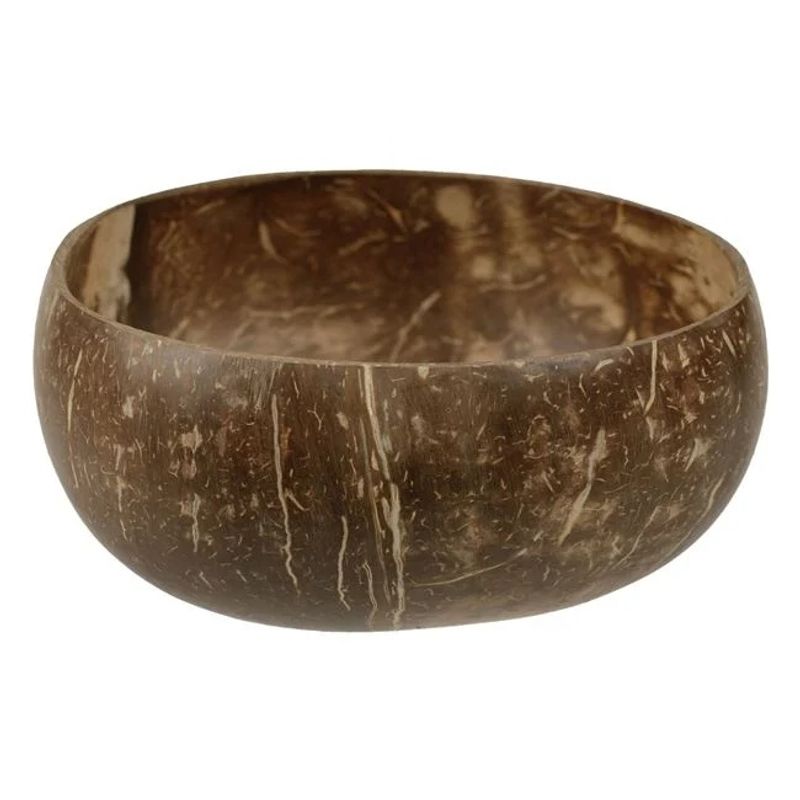 Casa si Gradina - Bucatarie si vesela - Vesela si tacamuri - Farfurii si boluri - Bol din nuca de cocos, 100% naturala, diametru 14cm, maro - Infinity.ro