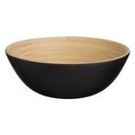 Casa si Gradina - Bucatarie si vesela - Vesela si tacamuri - Farfurii si boluri - Bol din bambus, capacitate 1L, negru - Infinity.ro