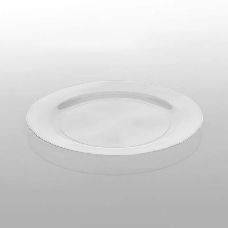Casa si Gradina - Bucatarie si vesela - Vesela si tacamuri - Farfurii si boluri - Farfurii intinse, reutilizabile, din plastic, diametru 26cm, 15 buc, transparente - Infinity.ro