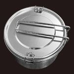 Casa si Gradina - Bucatarie si vesela - Vesela si tacamuri - Farfurii si boluri - Caserola din otel inoxidabil, cu 2 compartimente, capacitate 1L, transparent - Infinity.ro