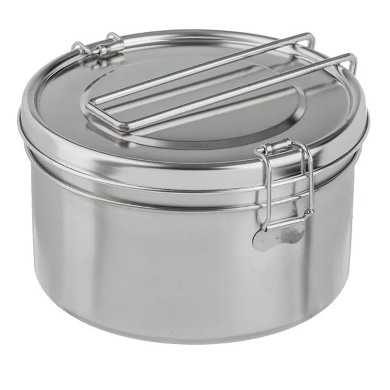 Casa si Gradina - Bucatarie si vesela - Vesela si tacamuri - Farfurii si boluri - Caserola din otel inoxidabil, cu 2 compartimente, capacitate 1L, transparent - Infinity.ro