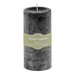 Casa si Gradina - Decoratiuni - Aromaterapie si lumanari - Lumanari si candele - Lumanare decorativa, din parafina, cu aroma de eucalipt, timp de ardere 68 ore, Ø6.5x14 cm, negru - Infinity.ro
