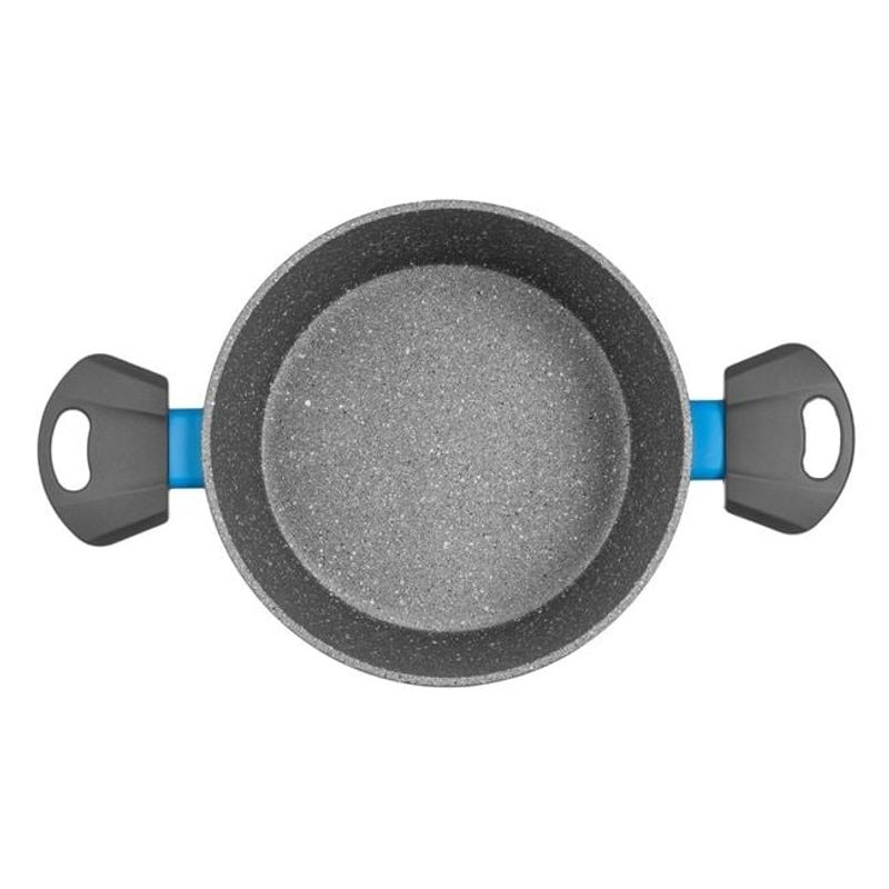 Casa si Gradina - Bucatarie si vesela - Vase pentru gatit - Oale si cratite - Cratita antiaderenta, din ceramica, diametru 24cm, gri - Infinity.ro