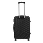 Sport si Outdoor - Articole de voiaj - Genti voiaj - Troler Negru cu Dungi Reliefate, 35L, 39x22x57cm - Infinity.ro