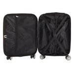 Sport si Outdoor - Articole de voiaj - Genti voiaj - Valiza Tip Troler, Gri Metalizat, cu Dungi Reliefate, 87L - Infinity.ro