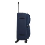 Sport si Outdoor - Articole de voiaj - Genti voiaj - Valiza Troler, Albastra, cu Buzunare Exterioare, 83L - Infinity.ro