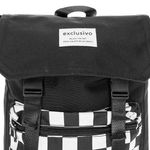 Sport si Outdoor - Articole de voiaj - Rucsacuri - Rucsac cu Model Sah, si Buzunar, 28x10x47cm, alb/negru - Infinity.ro