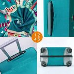 Sport si Outdoor - Articole de voiaj - Accesorii articole de voiaj - Husa de Protectie pentru Valiza, Verde, Model Avion si Monumente, 33L-35L - Infinity.ro